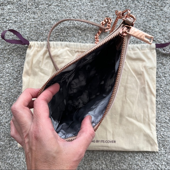 Ted Baker Becky Crosshatch Leather Across Body Bag Like New - Picture 9 of 11